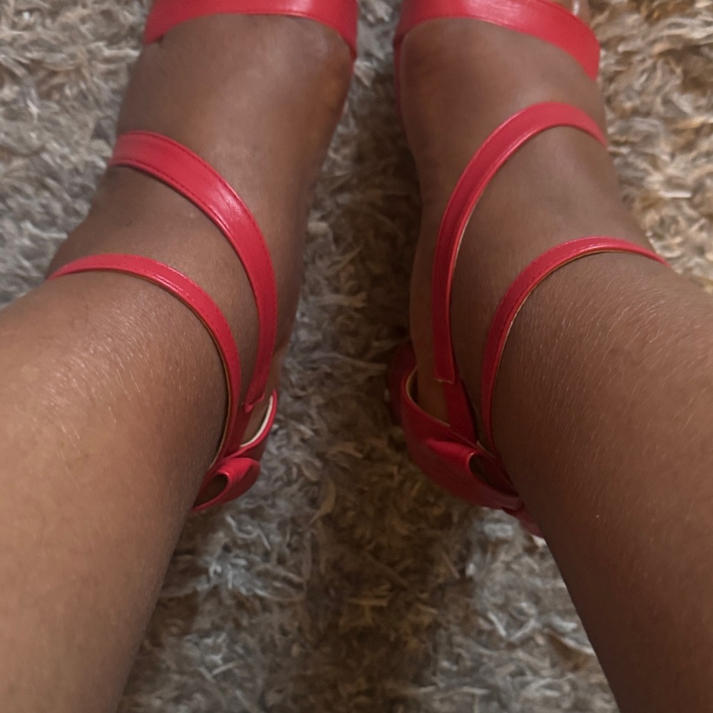 Strappy Red Heels